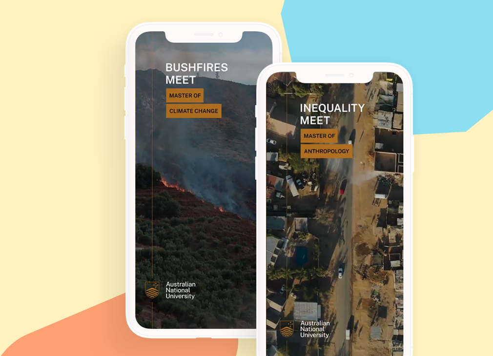 Creative Strategy & Execution of ANU's 2022 Postgraduate Brand Campaign