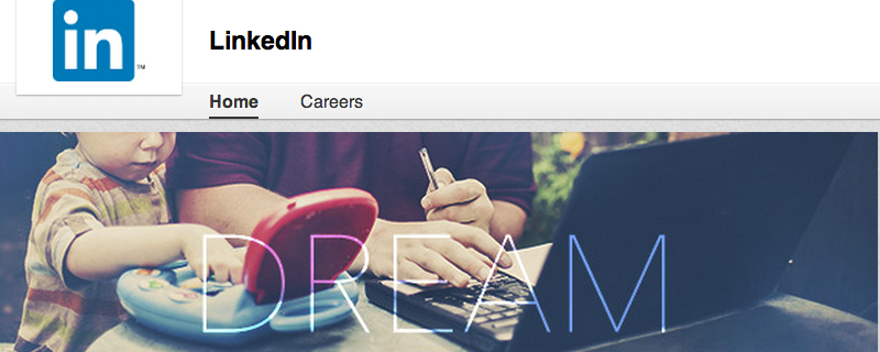 LinkedIn brand page
