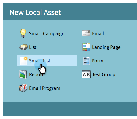 marketo ad bridge create smart list