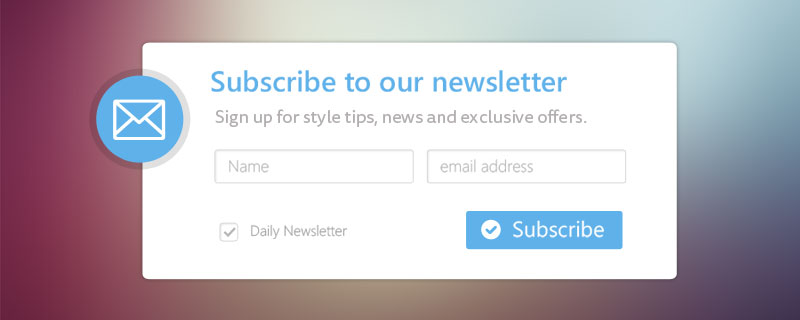 subscription form