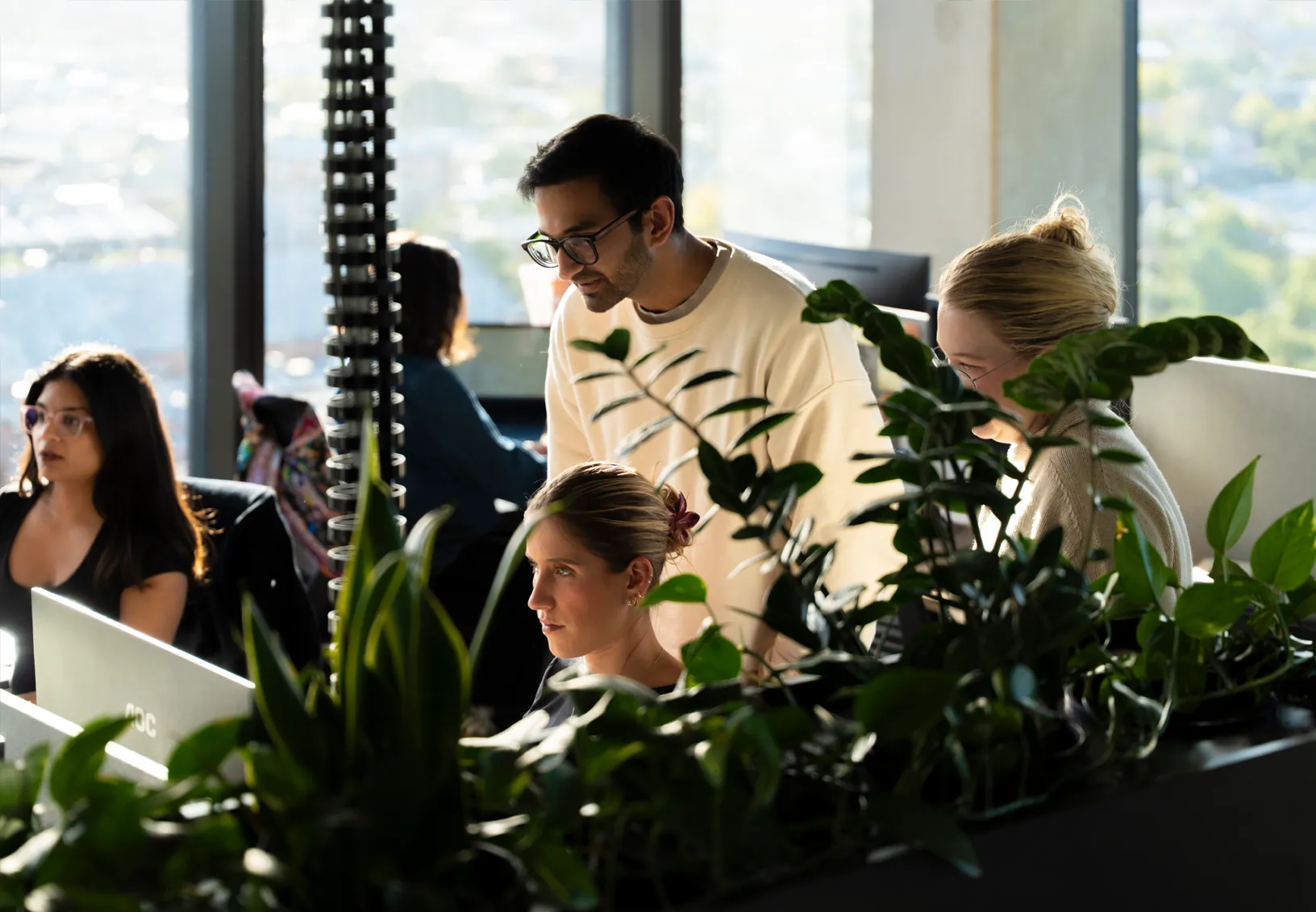 The Garden's media and performance team at work